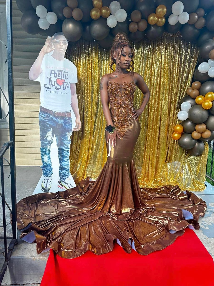 Stunning Mermaid Prom Dress with Train For Black Girls Y4202