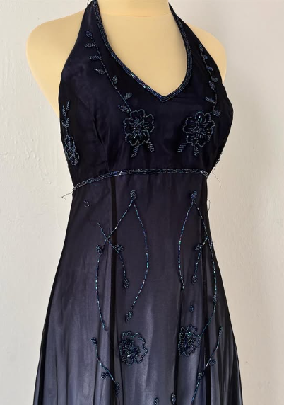 Vintage V Neck A Line Formal Prom Dress Sexy Evening Gown Y7914