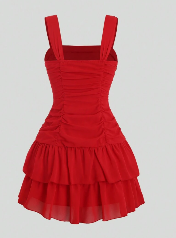 Cute A-line Short Homecoming Dress,Sleeveless Vest Dress Y1940