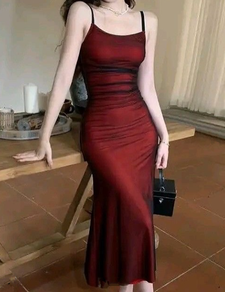 Vintage Satin Tulle Spaghetti Straps Prom Dress Evening Dress Y8471
