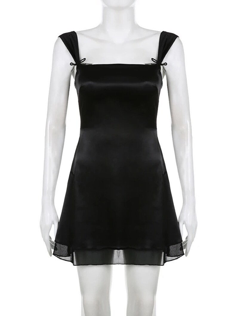 Lovely Black Straps A-line Homecoming Dress Y4035