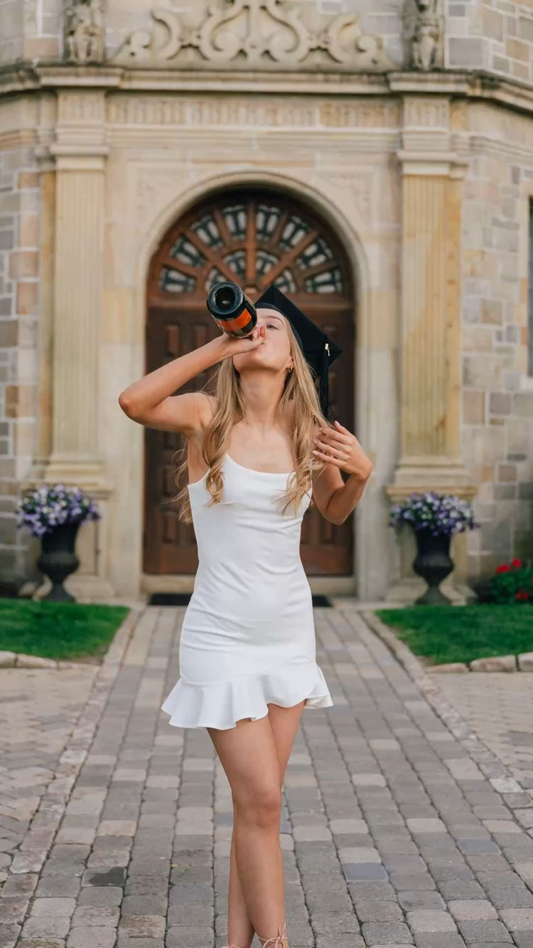 White Spaghetti Straps Graduation Dress,White Homecoming Dress Y2986