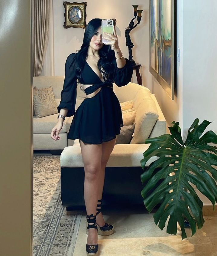 Black A-line Waist Cut-out Homecoming Dress,Black Cocktail Dress Y4302