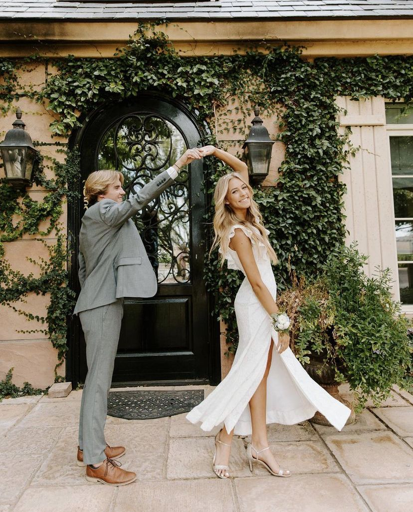 Classic White Prom Dress With Split,Fashion Prom Gown Y4849