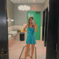 A-line Spaghetti Straps Homecoming Dress Summer Dress Y2837