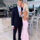 Elegant Pink Mermaid Long Prom Dress,Pink Formal Dress,Y2460