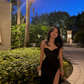Black Corset Prom Dress,Black Evening Dress Y3028