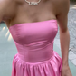 Pink Leg Split Prom Dress,Women Sexy Elegant Party Dresses Y3025