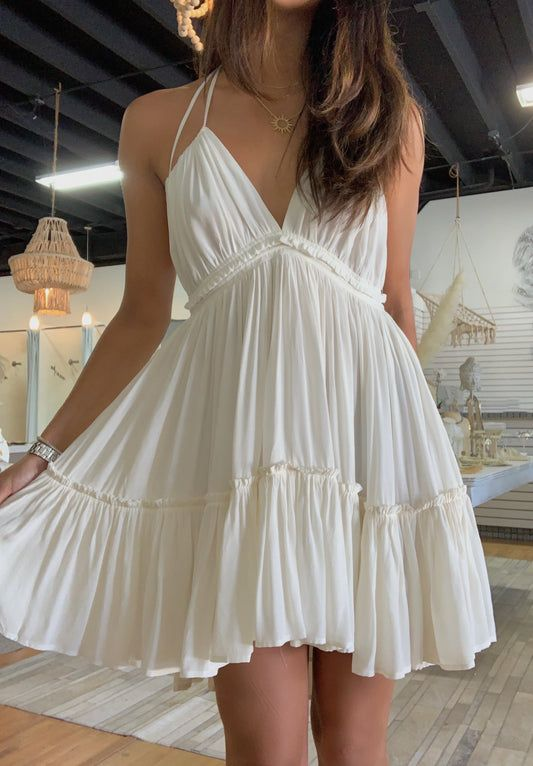 A-line V Neck Homecoming Dress,Beach Outfit Dress Y2815
