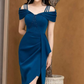 Charming Off The Shoulder Homecoming Dress,Short Party Dress Y6404