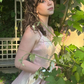 Charming A-line V Neck Long Prom Dress Graduation Dress Y6819