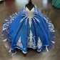 Beading Quinceanera Dresses Sequin Applique Princess Ball Gown With Cape Y1516