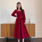 Modest A-line Prom Dress With Long Sleeves,Winter Dance Dress Y4864
