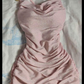 Pink Spaghetti Straps Bodycon Dress,Sexy Pink Homecoming Dress  Y2036