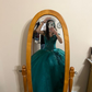 Emerald Green Off The Shoulder Ball Gown,Sweet 16 Dress,18th Birthday Party Gown Y6499