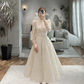 Retro Style A-line Wedding Dress,Engagement Dress Y6589