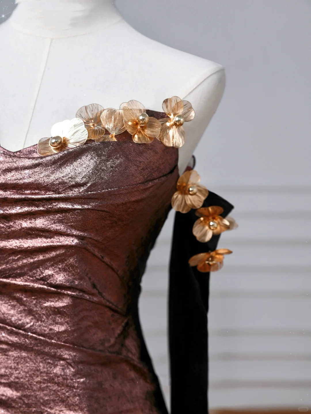 Vintage Off The Shoulder Satin Appliques Long Prom Dress,Mermaid Slit Evening Dress Y8613
