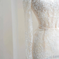 Romantic White Lace Appliques Tulle Sequin Mermaid Prom Dress Off Shoulder Evening Dress Y8663