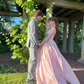 Charming A-line V Neck Long Prom Dress,Graduation Dress Y2622