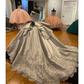 Luxurious Off The Shoulder Silver Quinceanera Dress,Silver Ball Gown Y1157