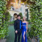 Royal Blue Spaghetti Straps Sheath Prom Dress With Split,Royal Blue Formal Gown Y6313