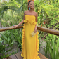 Yellow dress outfit wedding yellow dress formal prom dresses Y2799