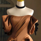 Satin Bridal Dress,Off Shoulder Wedding Dress, Vintage Wedding Dress Y4963