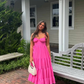 Chic A-line Midi-length Prom Dress,Summer Beach Dress Y5281