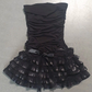 Black Strapless Homecoming Dress,Black Party Dress,Cocktail Dress Y2360
