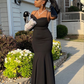 Elegant Black Mermaid Prom Dress,Black Evening Dress Y2173