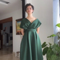 Retro Black Satin Prom Dress,Black Formal Gown Y2399