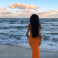 Sexy Orange Evening Dress,Orange Beach Dress Y5288