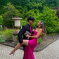 Elegant Satin Long Prom Dress with Split Y3084