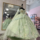 Sage Green Tulle Ball Gown,Sweet 16 Dress,Princess Dress  Y2251