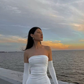 Cute White Strapless Homecoming Dress,Sexy Bodycon Dress Y2127
