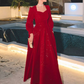 Red Glitter Modest Prom Dress Muslim Formal Evening Dress Fashion Dress Y4976