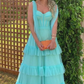 Sweetheart Long Evening Party Gowns Layered Tulle Prom Dress Y4828