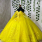 Yellow Princess Quinceanera Dress Ball Gown, Sweet 16 Dresses Y6574
