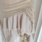 Vintage Strapless Chiffon Ruffles Prom Dress Y7918