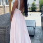 Modest A-line Backless Prom Dress,Senior Prom Gown  Y7328