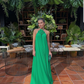 Modest Green Evening Dress,Green Gala Dress Y5176