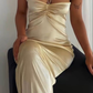 Charming Halter Neckline Long Evening Dress Y3022