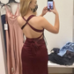 Long Formal Dress Womens Teal Strappy-back Satin Sleeveless Evening Dress Y2928
