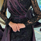 luxury lace embroidered prom dress sexy evening dresses with detachable tail  Y4998
