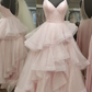 Charming Pink A-line Prom Dress,Pink Formal Gown Y6530