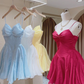 A-line Spaghetti Straps Homecoming Dress,Cute Party Dress Y2133