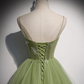 Girls Formal Evening Dress Women’s Prom Dresses Party Graduation Gowns Long Green Party Dresses Y4379