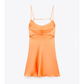 Cute Orange Homecoming Dress Back To School Dress Y2833