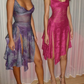 Vintage Halter A Line Slit Cocktail Dress,Short Party Dress Y8491