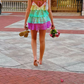 Women Shiny Sequin Sparkle Homecoming Dress Sleeveless Glitter Layered Rainbow Ruffle Dress Party Club Night Dress,Y2475